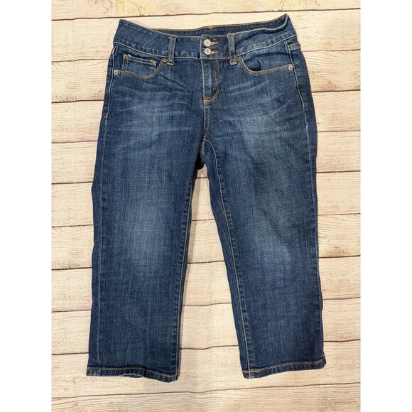 Victoria's Secret Denim - Victoria's Secret Hipster Cropped Blue Denim Jeans Size 6